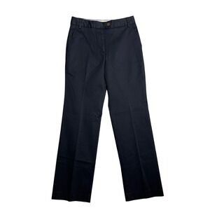 Talbots Petite Navy Blue Trousers Dress Pant Size 2 Flat Front Career Office NEW